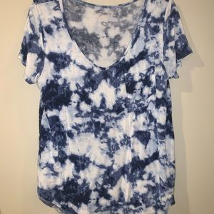 High low marble soft tee